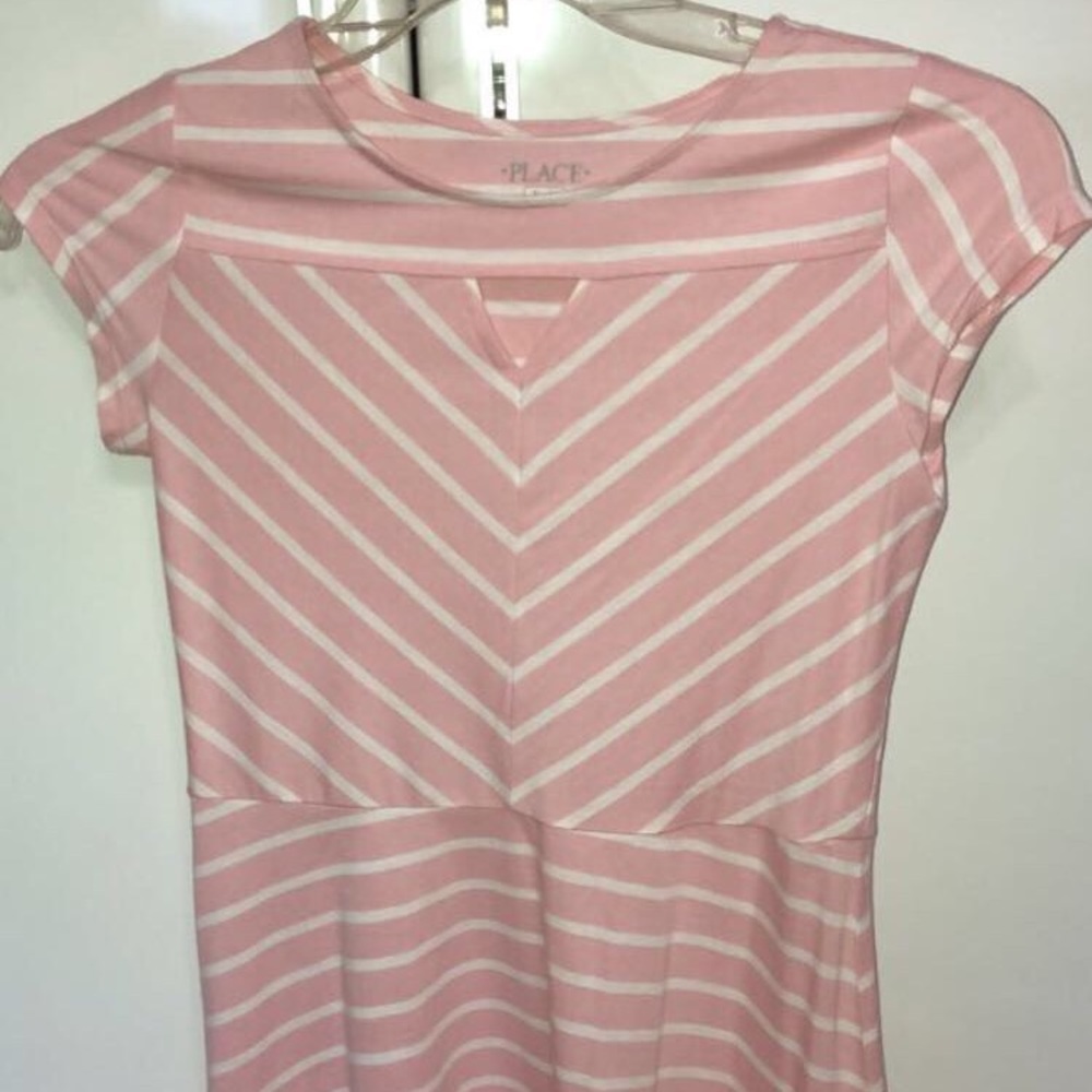 CHILDRENS PLACE GIRLS STRIPED DRESS (14)